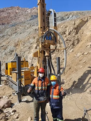 RC exploration drilling site for China Color Kingtai in Africa