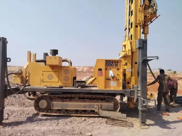 RC exploration drilling site in the Democratic Republic of the Congo