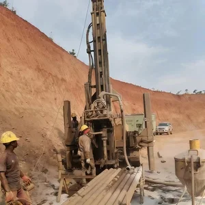 RC exploration drilling site in the Democratic Republic of the Congo