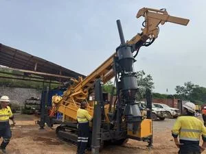 RC exploration drilling site in Ghana