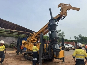 RC exploration drilling site in Ghana