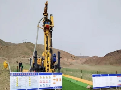 RC exploration drilling site in Kyrgyzstan